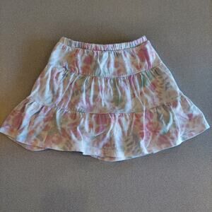 Jumping Beans Cartwheel Scooter Skirt Girls Size 7 Tie-Dye Elastic Waistband